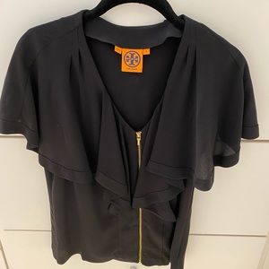 Tory Burch Black Silk Blouse in Size 4